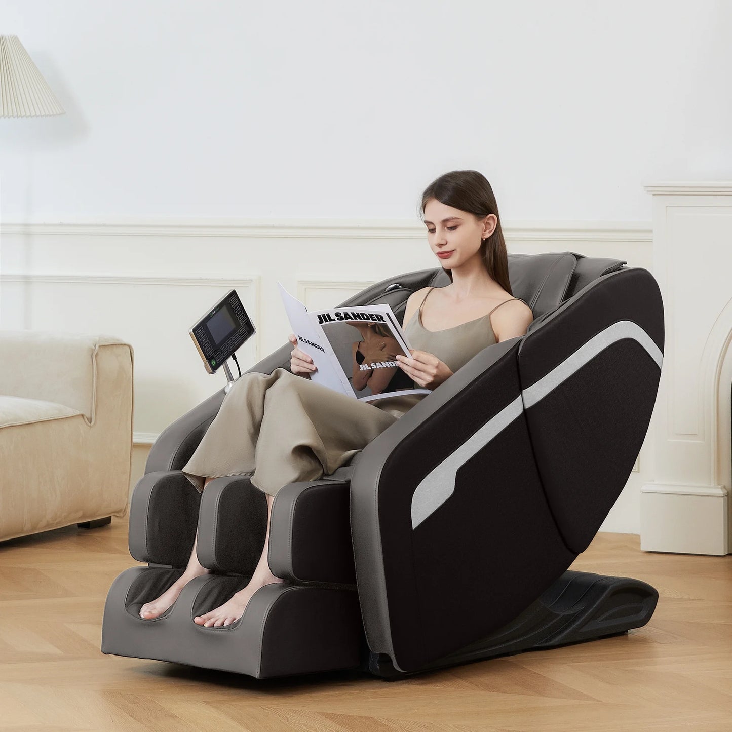 Massage Chair, Full Body Zero Gravity Massage Chair Recliner with Foot Massager, Brown