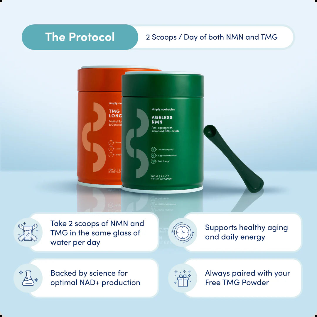 Revitalize Your Energy with NMN Powder - 3-Month NAD+ Booster Supply