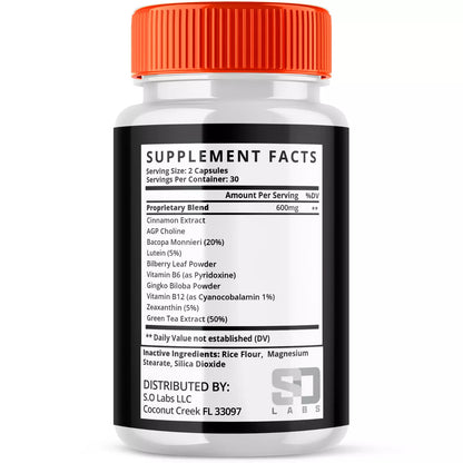 Brain Actives - Ultimate Nootropic Cognitive Support (5 Pack) for Enhanced Focus and Clarity